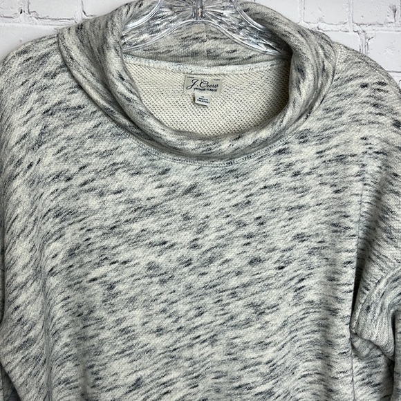 J. Crew Vintage Cotton Terry Cowl Neck Sweatshirt - Picture 2 of 10